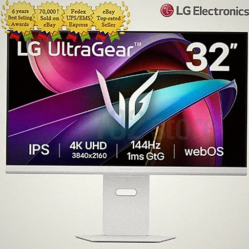 LG Ultra Gear 32G810SAW 32" 4K UHD 3840x2160 1ms 144Hz IPS webOS Gaming Monitor
