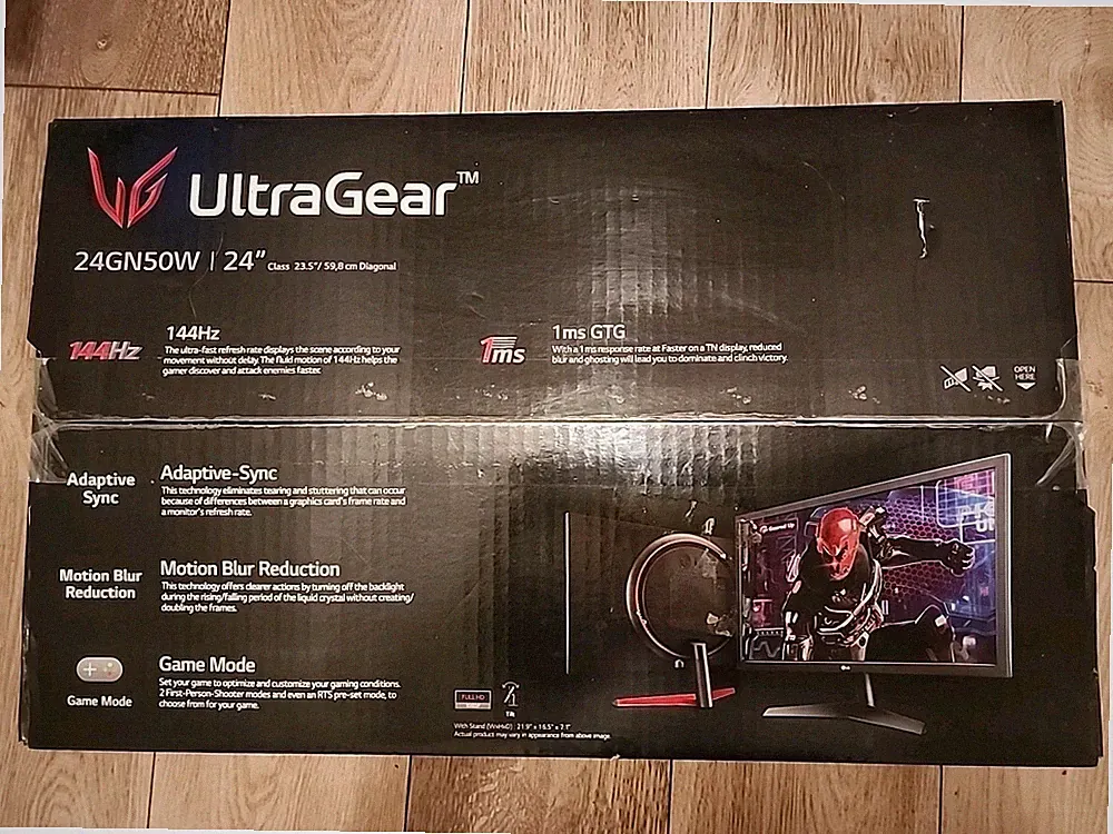 LG UltraGear 24GN50W 24" 144Hz FHD Gaming Monitor