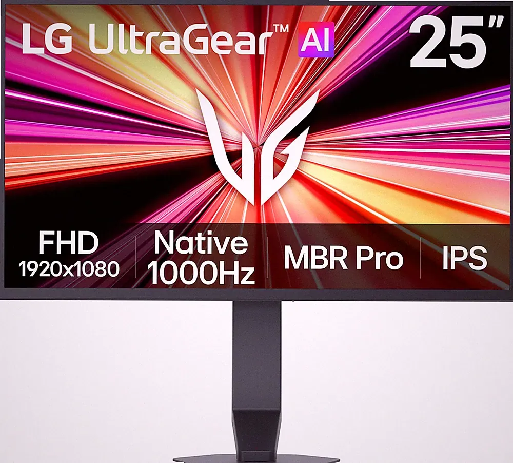LG Ultragear 25G590B-B 25-inch World's First 1080p 1000Hz IPS Gaming Monitor