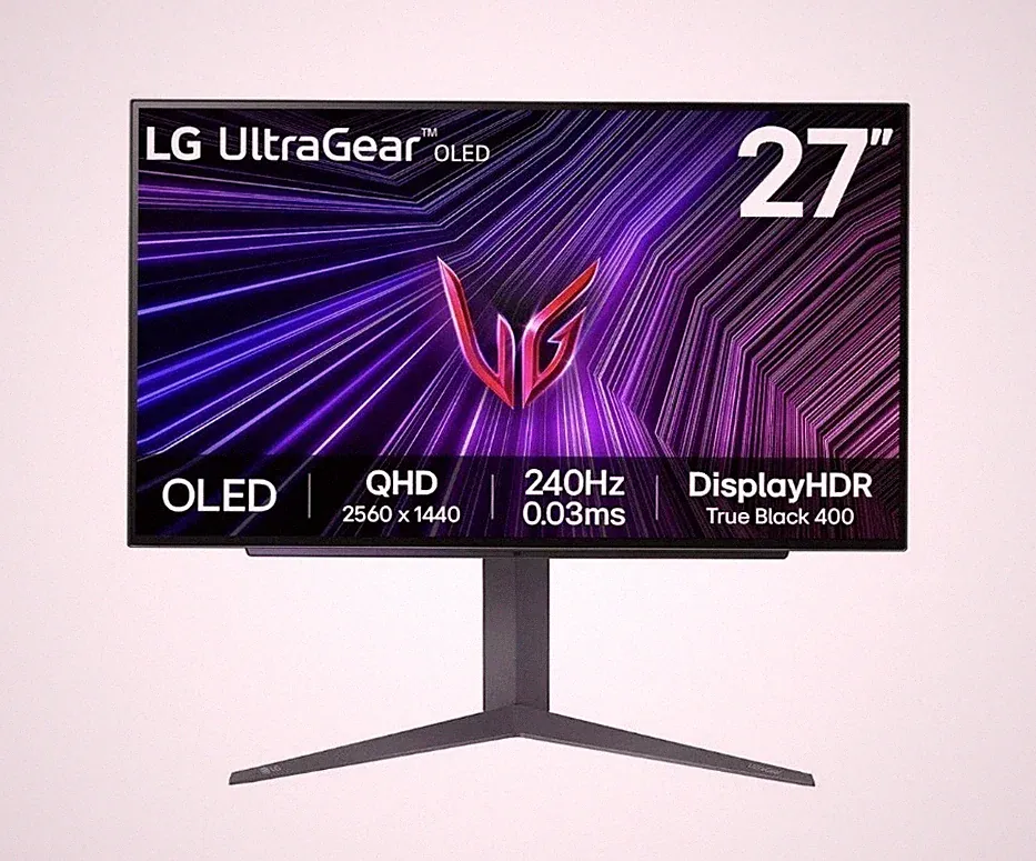 LG UltraGear 27" 27GS93QE-B OLED QHD 240Hz FreeSync & NVIDIA G-Sync Compatible