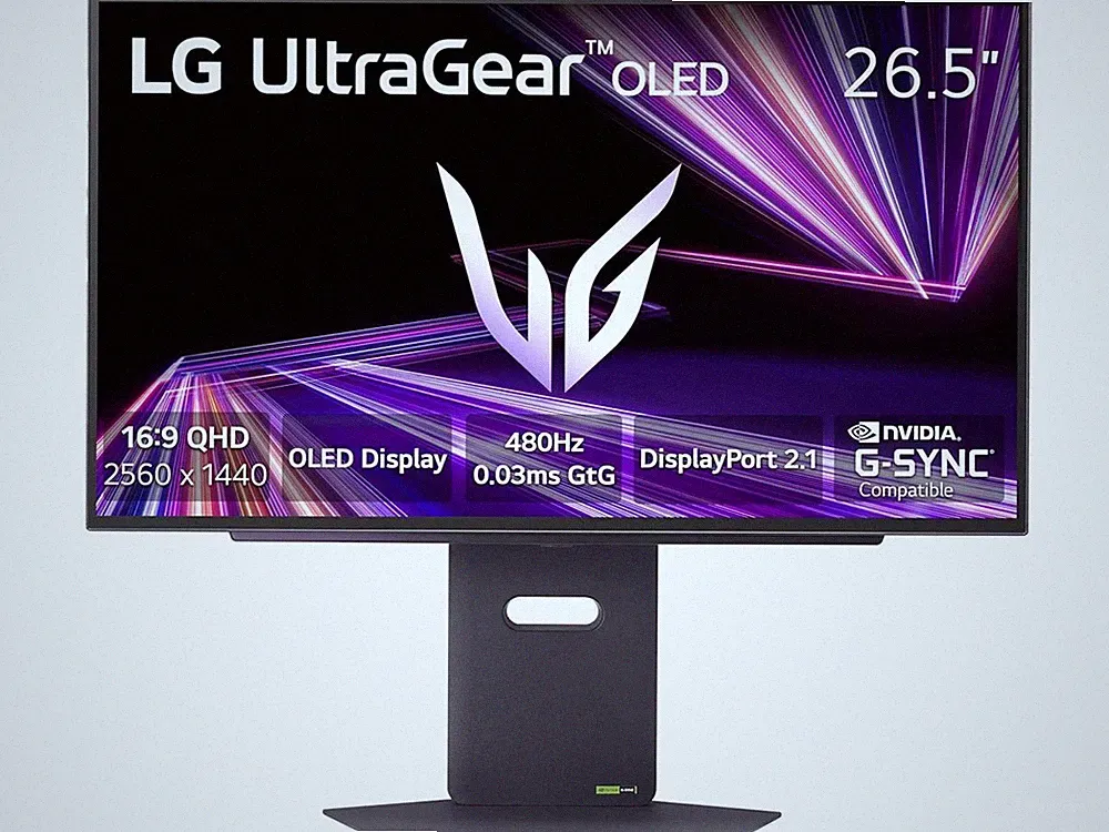 LG UltraGear 27" 480 Hz OLED QHD Gaming Monitor 0.03ms Nvidia G-Sync Compatible