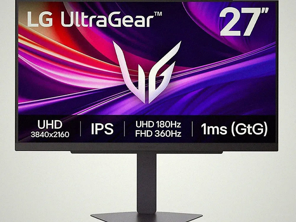 LG UltraGear 27" DUAL MODE UHD 4K 180Hz Full HD 360Hz IPS AMD FreeSync Premium &