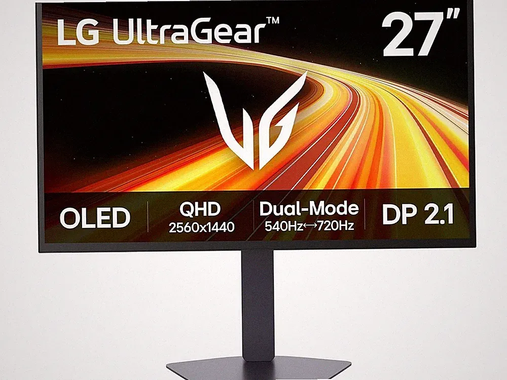 LG UltraGear 27 inch Dual Mode QHD 2K 1440P 540Hz Full HD 720Hz AMD FreeSync