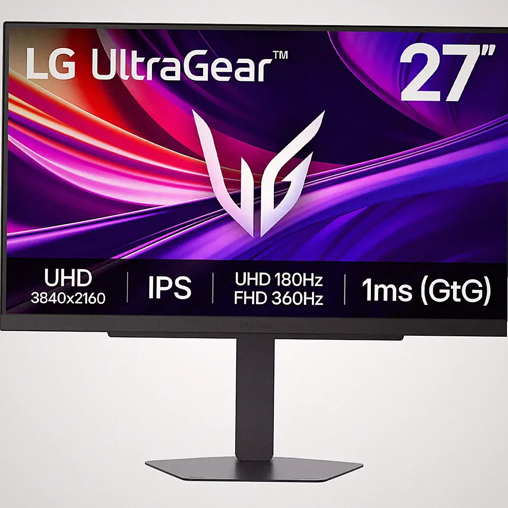 LG - UltraGear 27" IPS Dual Mode (4K UHD 180Hz, FHD 360Hz), 1ms, NVIDIA G-SYN...