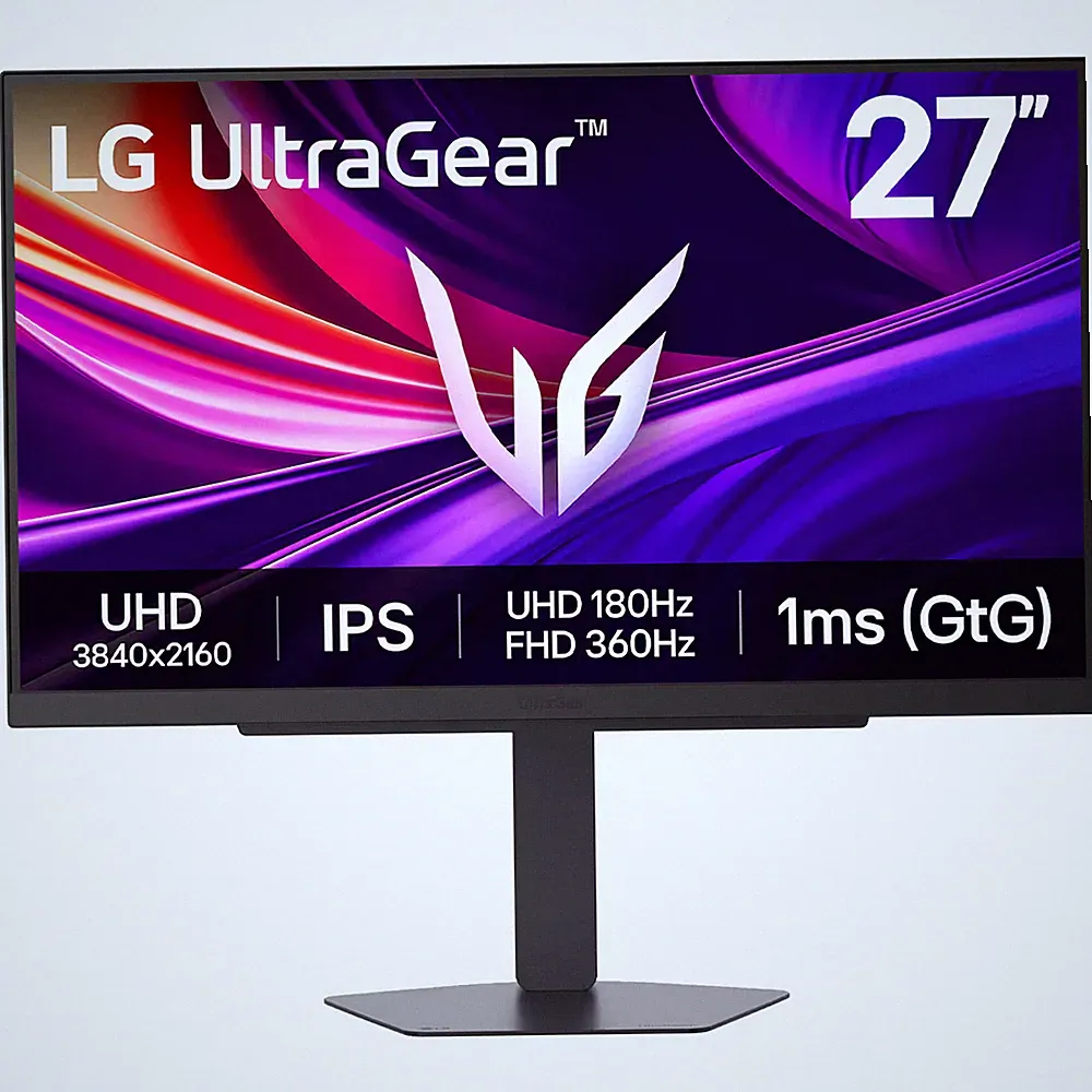 LG - UltraGear 27" IPS Dual Mode (4K UHD 180Hz, FHD 360Hz), 1ms, NVIDIA G-SYN...