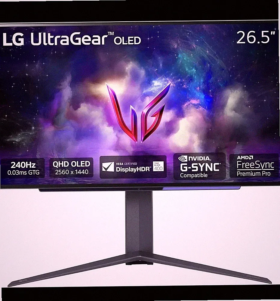 LG - UltraGear 27" OLED QHD 240Hz 0.03ms FreeSync and NVIDIA G-SYNC Compatibl...