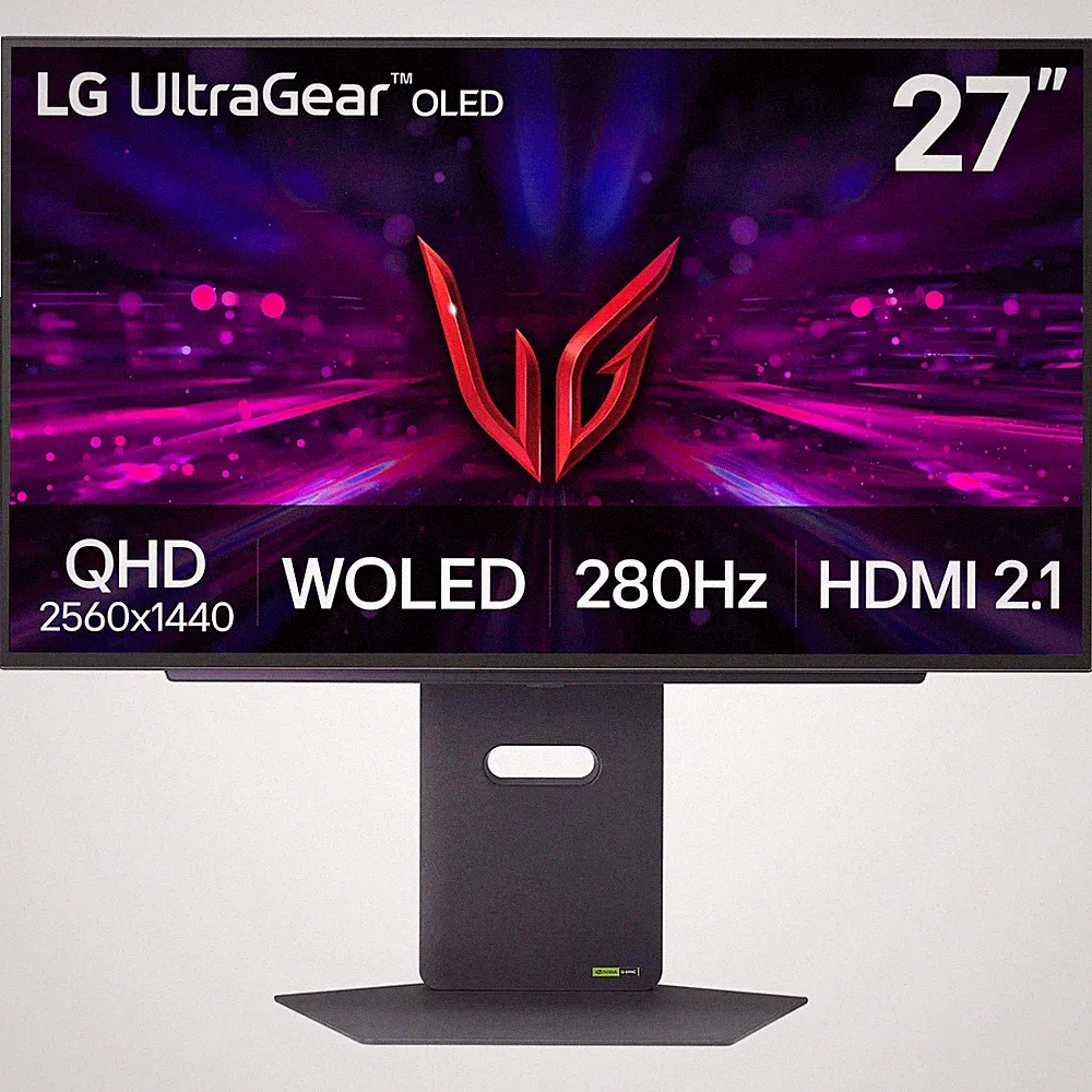 LG - UltraGear 27" OLED QHD 280Hz 0.03ms G-Sync and FreeSync Premium Pro Gami...