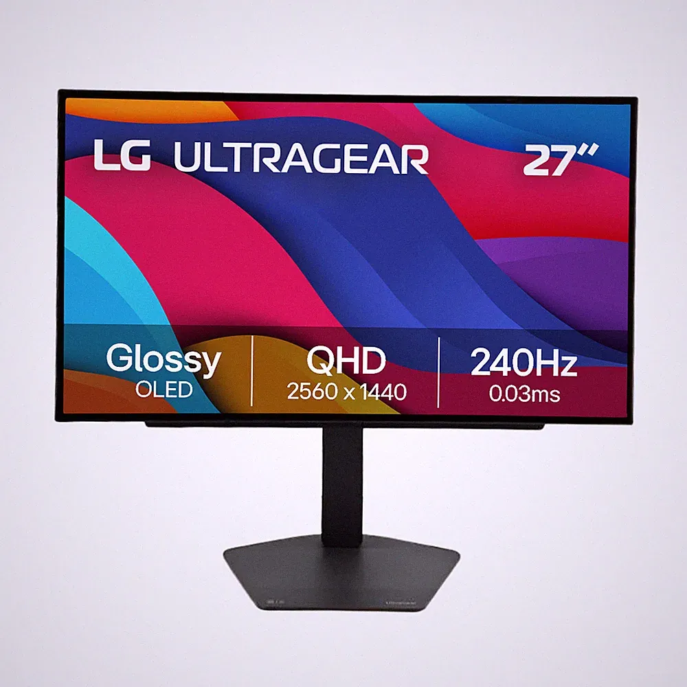 LG UltraGear 27" QHD Glossy OLED Gaming Monitor 0.03ms 240Hz - Black 27GX704A-B
