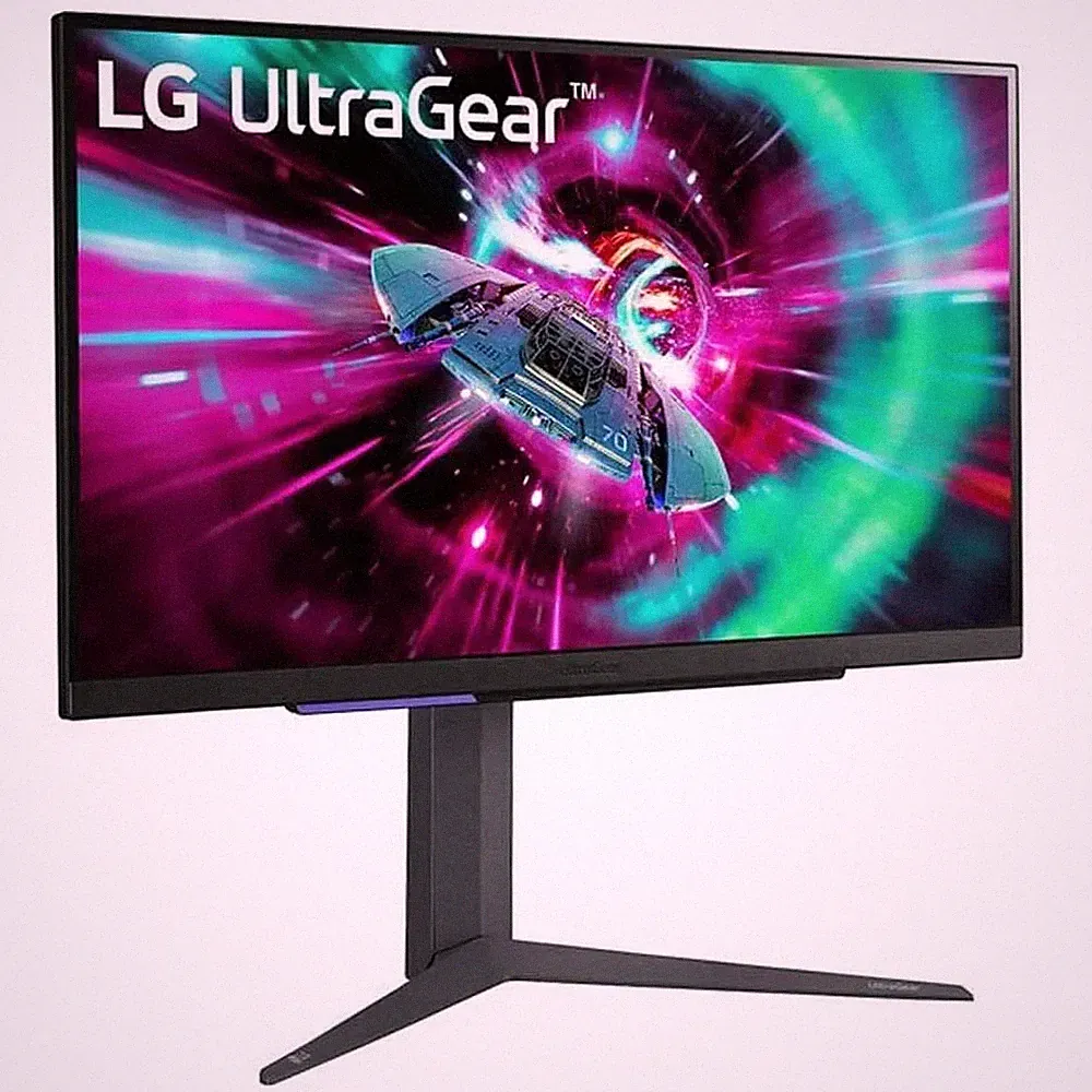 LG UltraGear 27" UHD IPS 1ms FreeSync G-SYNC HDR Gaming Monitor Black 27GR93U