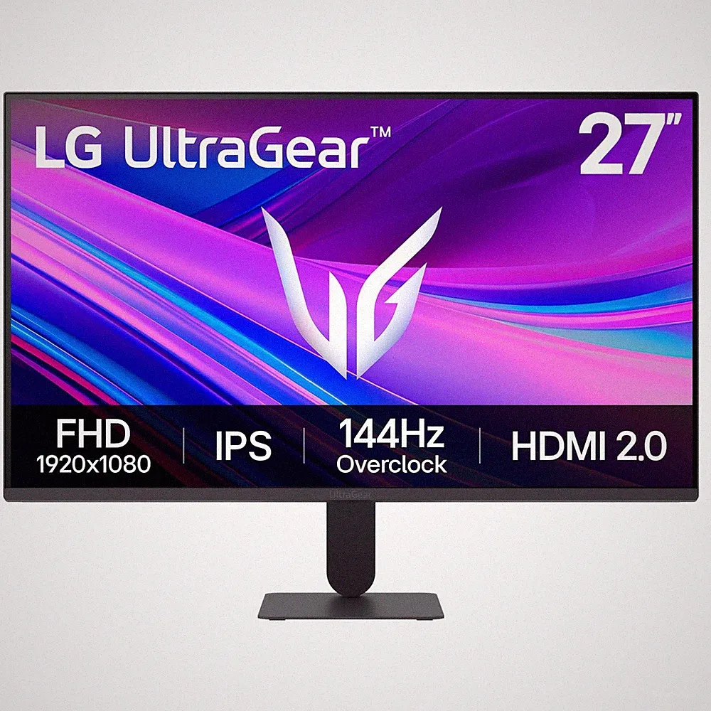 LG UltraGear 27G411A-B AUS 27-Inch Full HD IPS Gaming Monitor, 144Hz Overclock