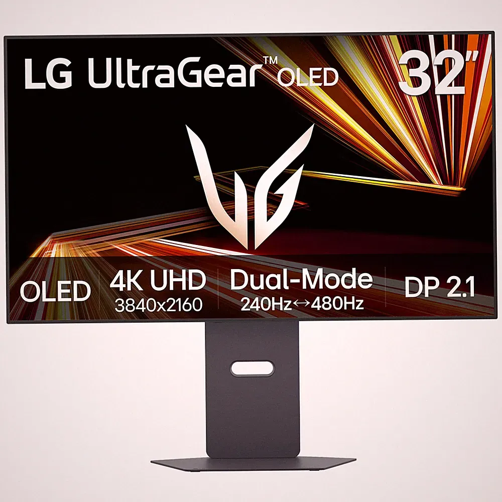LG - UltraGear 32" OLED Dual Mode (4K UHD 240Hz, FHD 480Hz) 0.03ms G-SYNC Com...