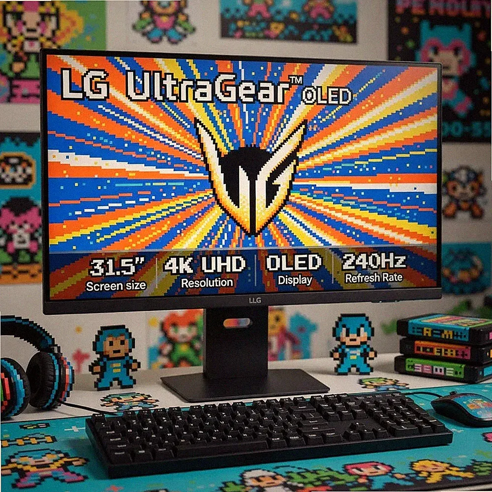 LG UltraGear 32" OLED Dual Mode Gaming Monitor | 4K UHD | 240Hz | OLED