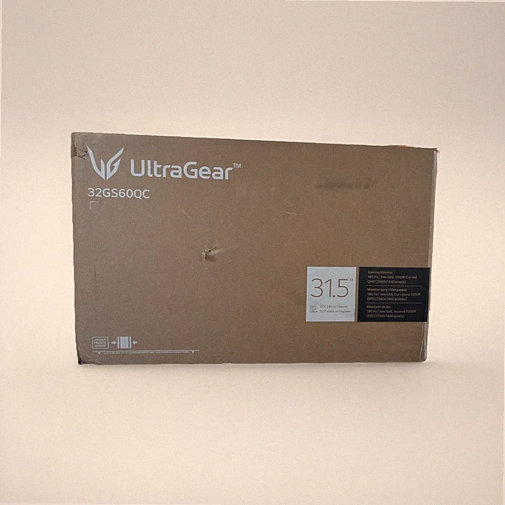 LG UltraGear 32GS60QC-B 31.5" Curved Gaming Monitor 180Hz 1ms 2560x1440 HDMI