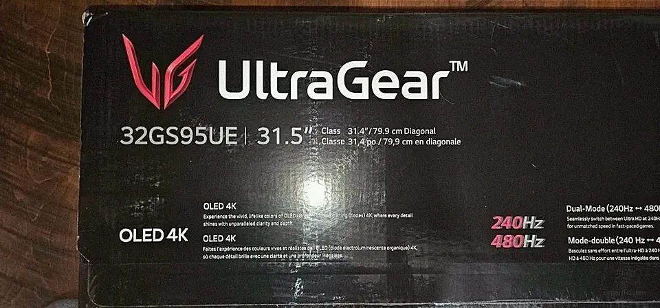 LG UltraGear 32GS95UE-B 32in OLED 4K 240/480Hz HDR Gaming Monitor