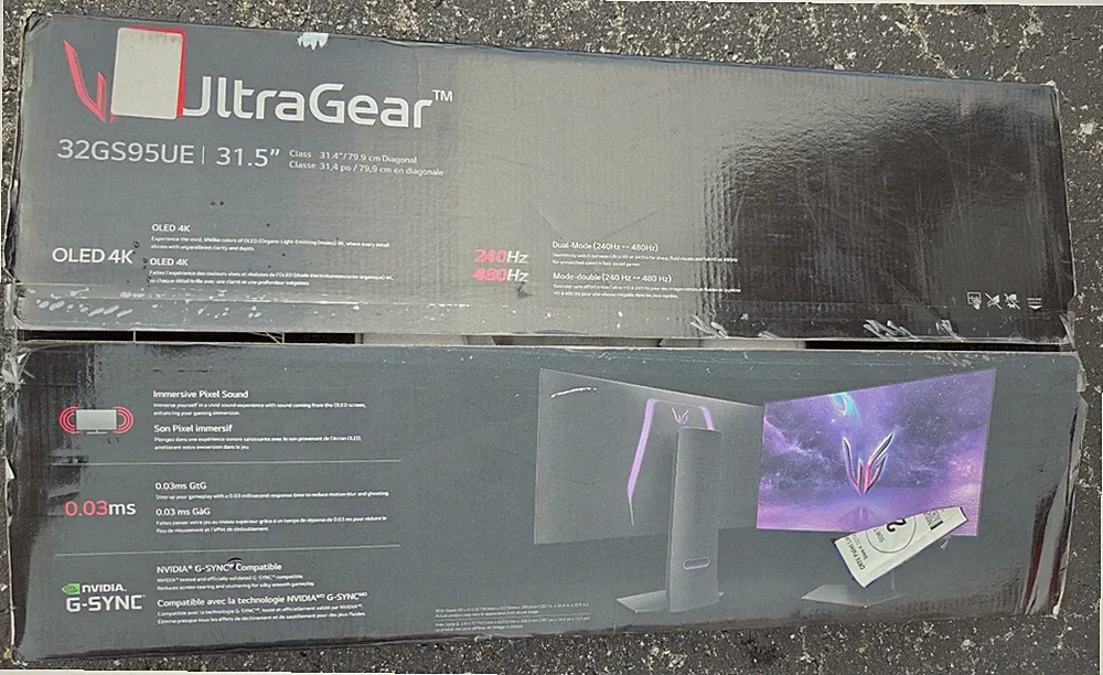LG UltraGear 32GS95UE-B 32in OLED 4K 240/480Hz HDR Gaming Monitor *BRAND NEW*