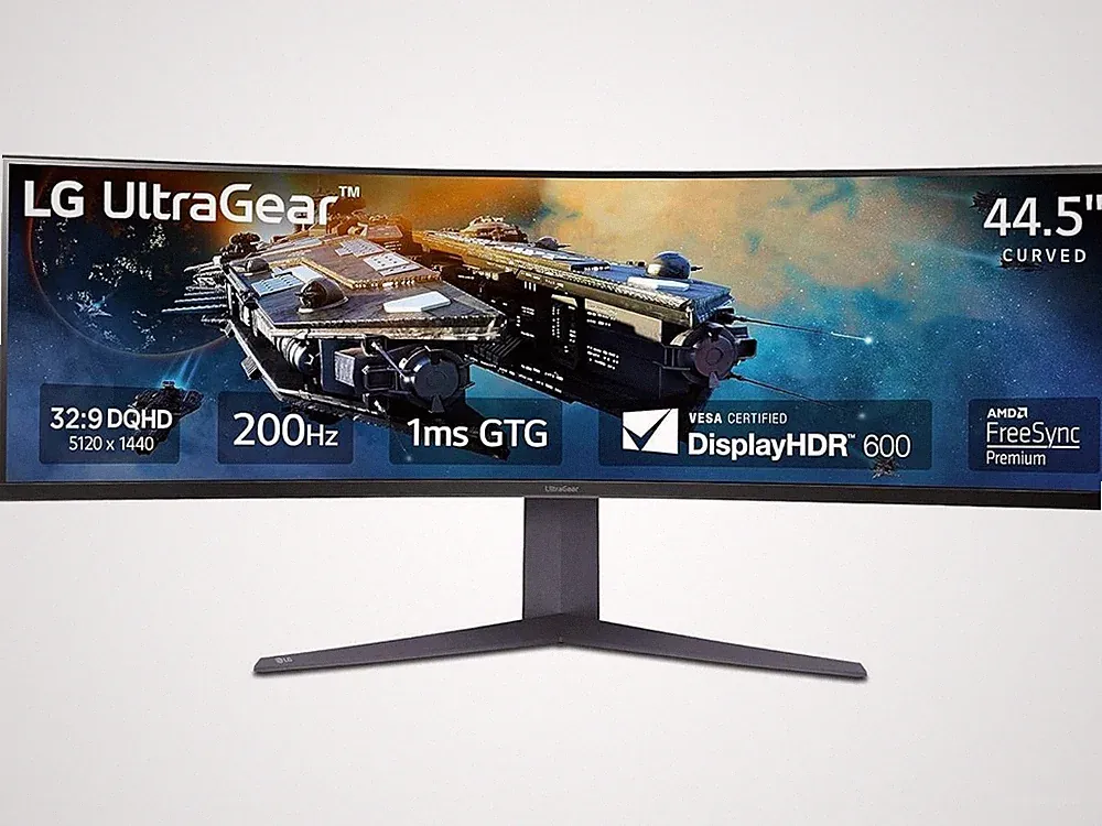 LG UltraGear 45" DQHD 2K 1440P 200Hz with AMD FreeSync Premium Pro, 1ms HDR600