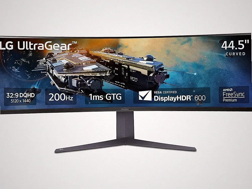 LG UltraGear 45" DQHD 2K 1440P 200Hz with AMD FreeSync Premium Pro, 1ms HDR600