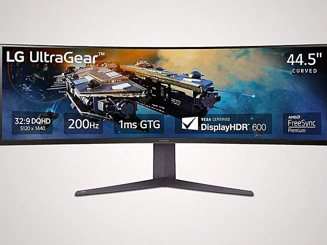 LG UltraGear 45" DQHD 2K 1440P 200Hz with AMD FreeSync Premium Pro, 1ms HDR600