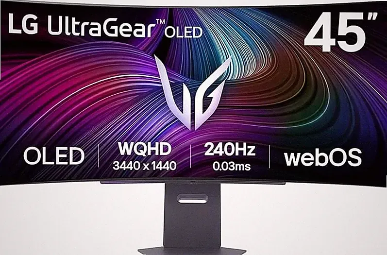 LG - UltraGear 45" OLED 45GX90SA 240Hz 0.03ms G-Sync Pro Smart Gaming Monitor