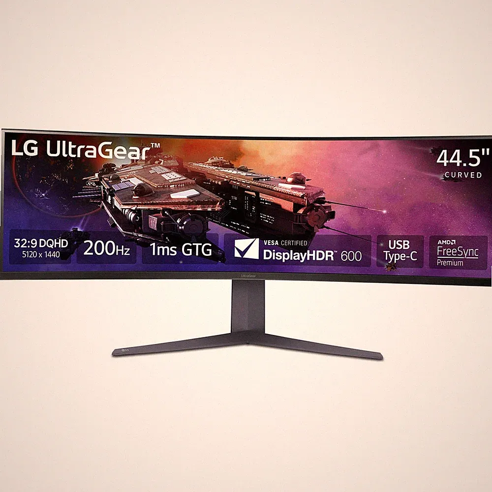 LG UltraGear 45GR75DC-B 44.5" UltraWide Dual QHD 200Hz Curved VA LCD HDR Gaming