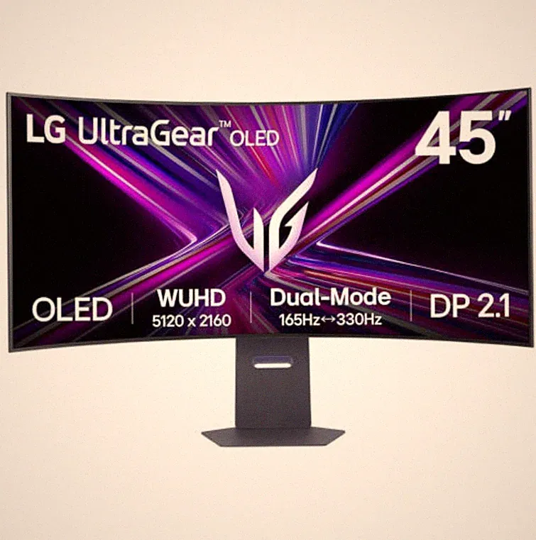 LG UltraGear 45GX950A 45" OLED Curved Gaming Monitor 5K2K WUHD Dual Mode
