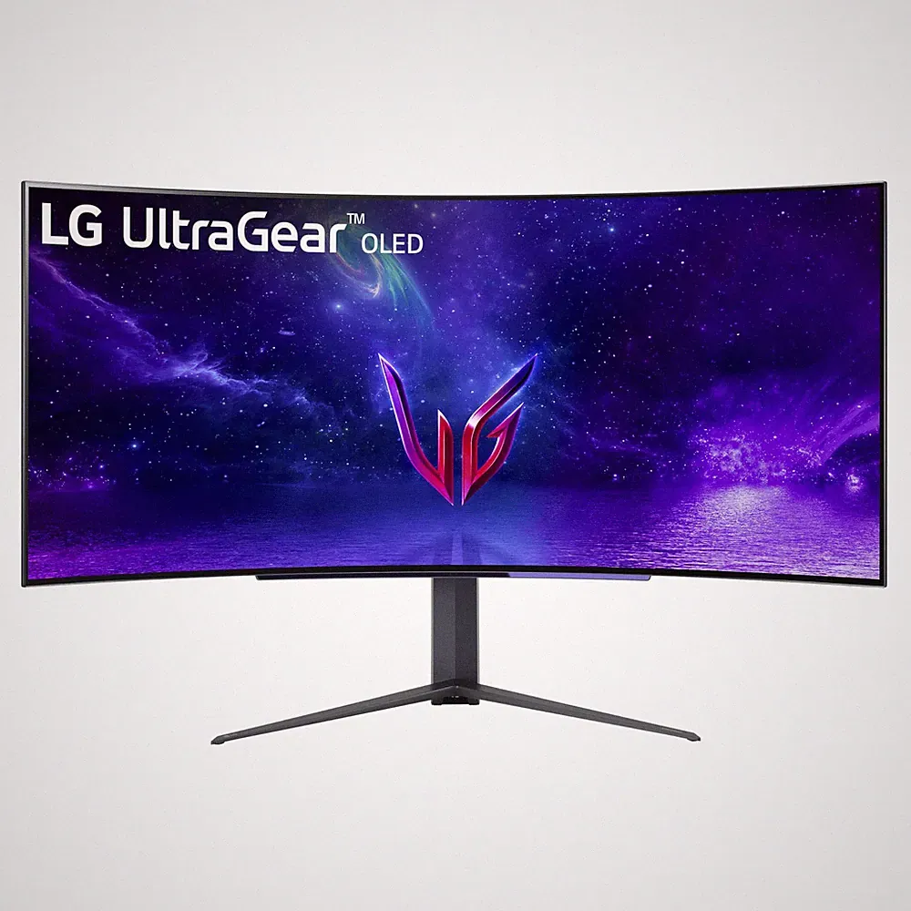 LG UltraGear 45in OLED Curved Gaming Monitor 240Hz 0.03ms G-SYNC 45GR95QE-B