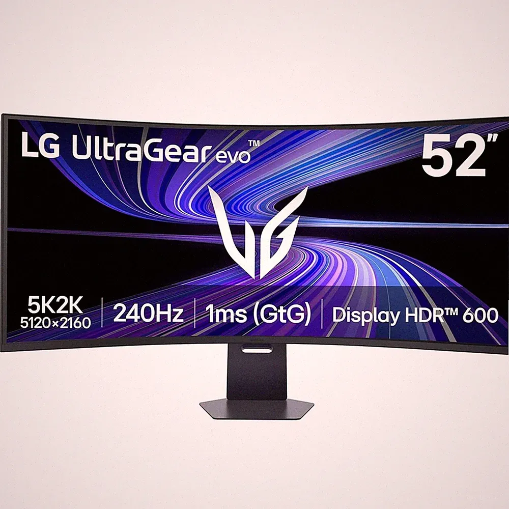 LG UltraGear evo 51.6" 5K2K Curved Gaming Monitor 21:9 1ms FreeSync Premium Pro