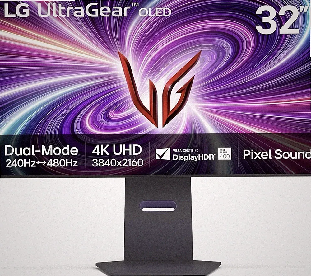 LG UltraGear OLED 32" 4K UHD Gaming Monitor 240Hz/480Hz G-SYNC FreeSync HDR
