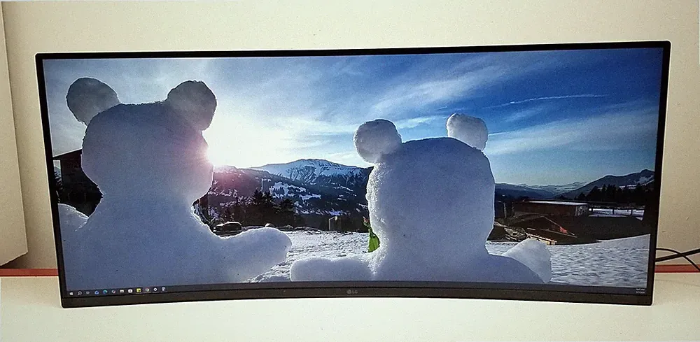 LG Ultrawide 34WR55QK-B 34 in Curved Screen