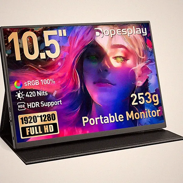 Lightweight Portable Monitor - USB-C & HDMI Connectivity