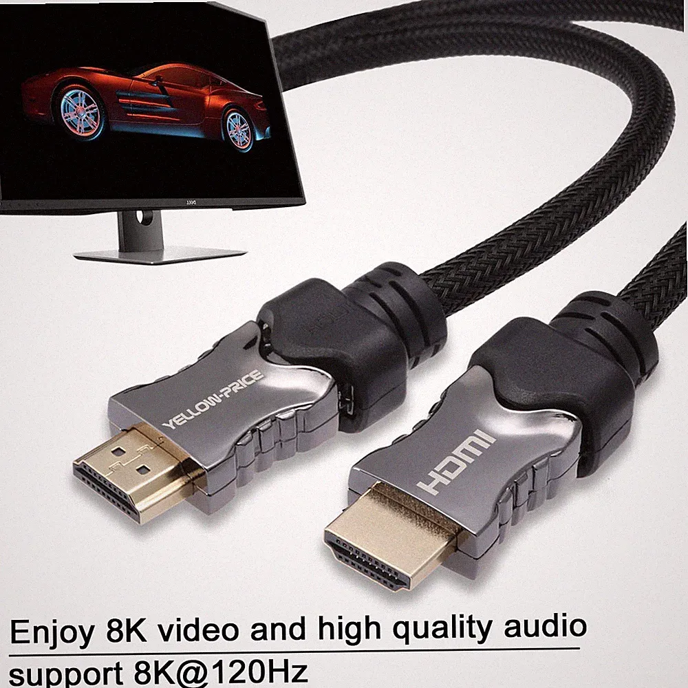 Long HDMI Cable 10FT / 3M v2.1 Lead For Gaming Monitor Xbox Console PS5 PS4 Pro