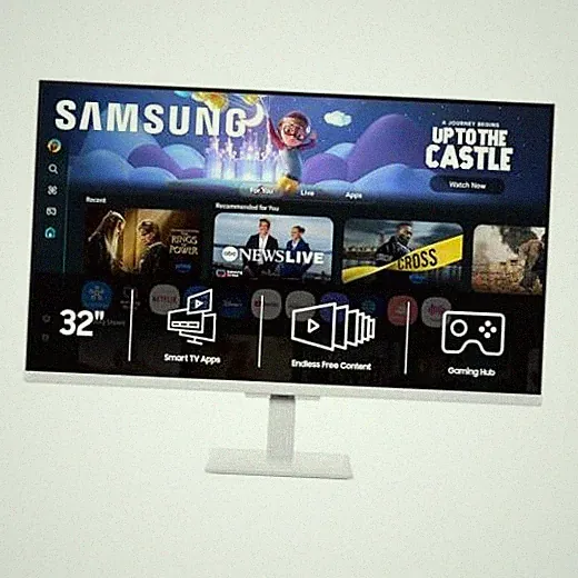 M5 (M50F) Series FHD Smart Monitor with Streaming TV, Speakers, 32-Inch White