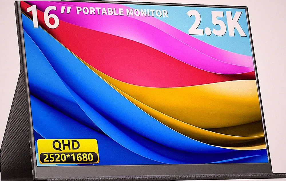 MAGICRAVEN Wired Portable Monitor for Laptop, 15.6" Portable Monitor - 1080P FHD
