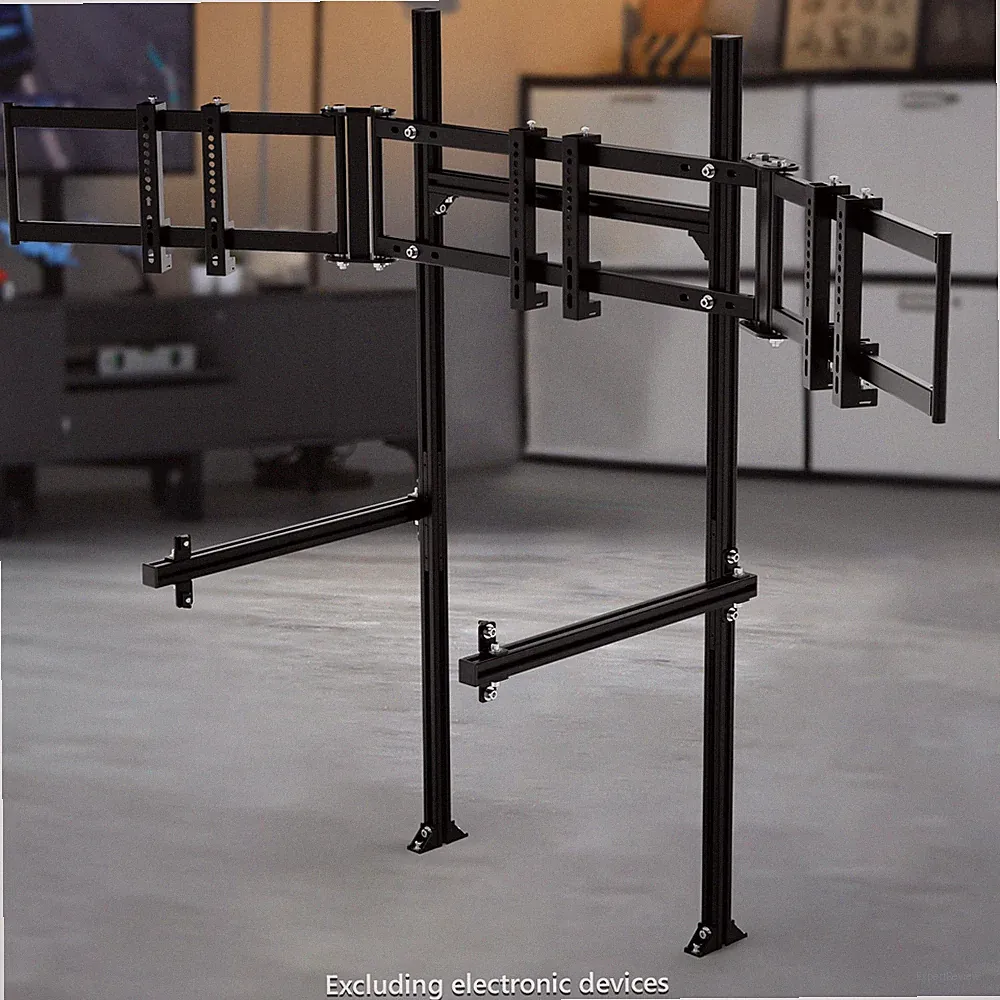 Marada 3030 Aluminum Profile Triple TV Stand For Aluminum Racing Sim Cockpit