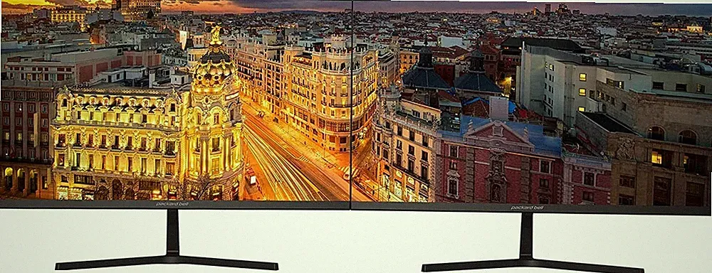 Matching DUAL 24" Widescreen LCD Monitors for Gaming Office PC Major Brands