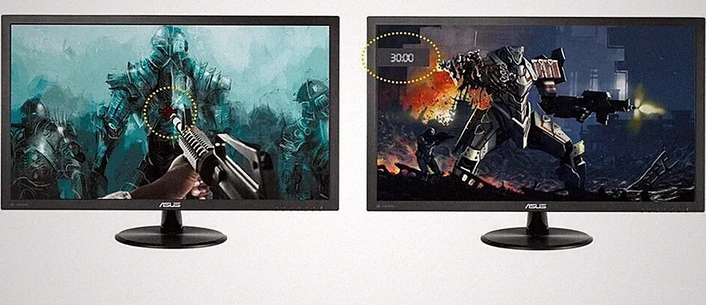 Matching DUAL LARGE MAJOR BRAND 22" Widescreen LCD Monitors w/ Cables Gaming