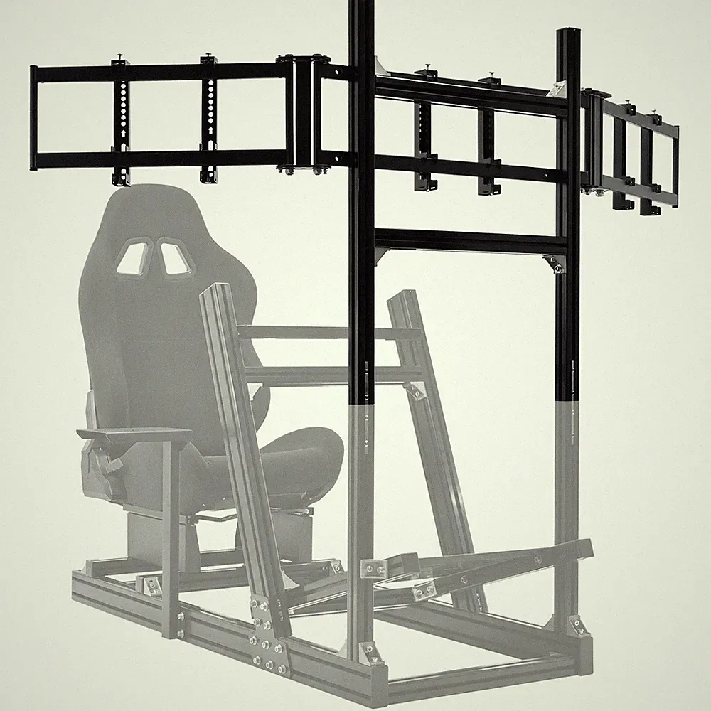 Minneer Racing Monitor Stand For Simulator Cockpit Fit Logitech G29 Thrustmaster