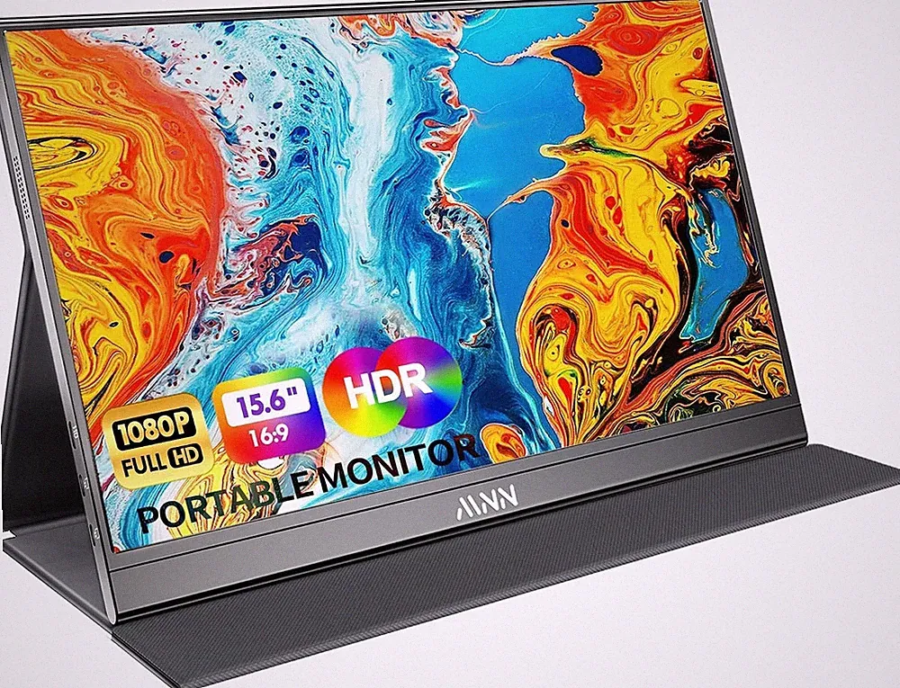 MNN M156F01 Portable Monitor 15.6in FHD IPS 60Hz USB-C Mini HDMI Gaming Open Box
