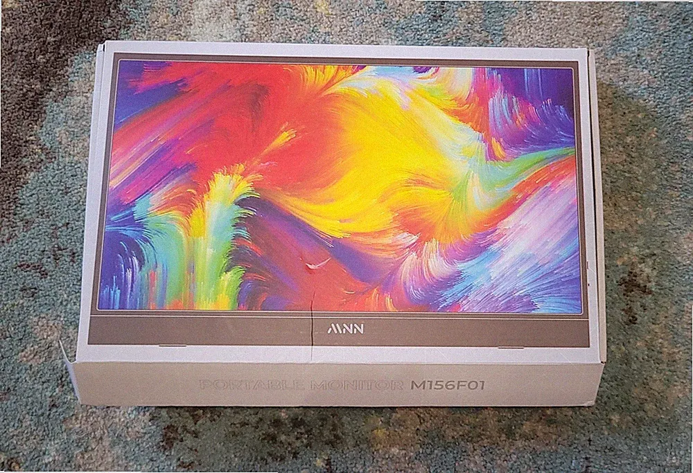 MNN M156F01 Portable Monitor 15.6in FHD IPS 60Hz USB-C Mini HDMI Gaming Open Box