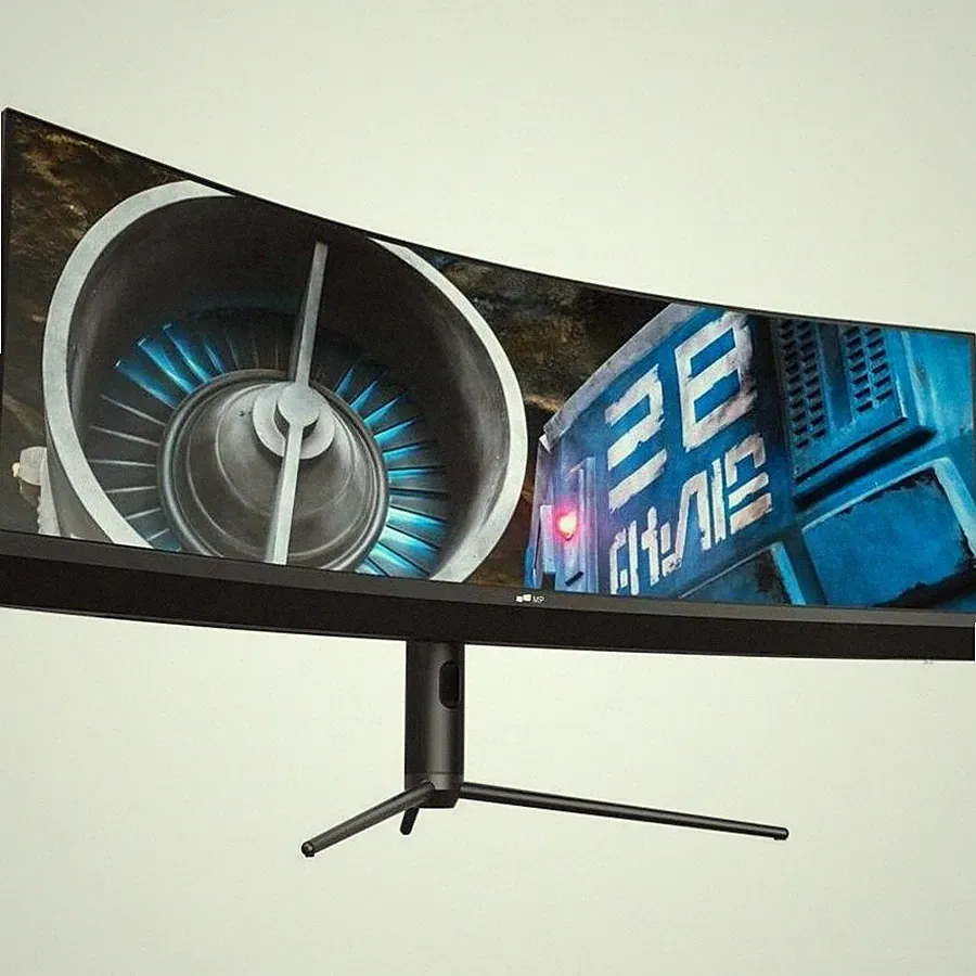 Mobile Pixels 45" Class Dual Quad HD DQHD Curved Screen Gaming OLED Monitor