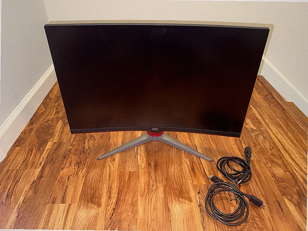 Monitor AOC C27G2Z 27” curved screen for PC gaming GREAT CONDITION HARDLY USED