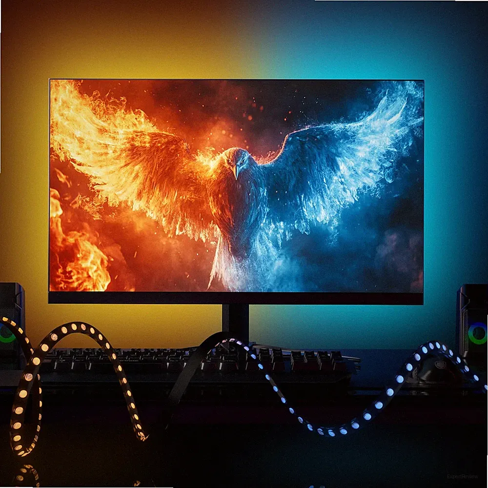 Monitor Backlight for Win PC - Gaming Light Strip with Upgraded Software (Req...