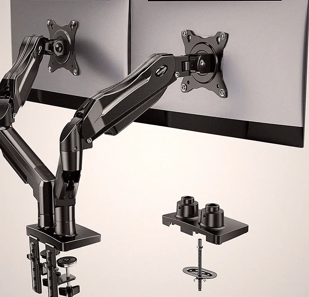 Monitor Stand Fully Adjustable Gaming Monitor Desk Mount for 13 to 32 Inch