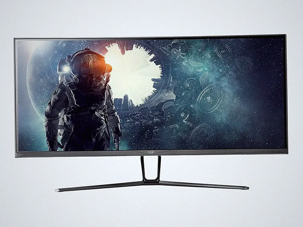Monoprice 35" Curved UltraWide UWQHD Gaming Monitor - Black