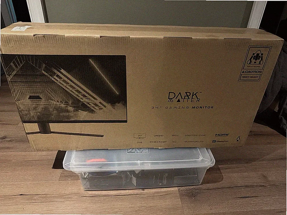 Monoprice Dark Matter 34 Inch Curved Gaming Monitor 165Hz Gaming Monitor 21:9