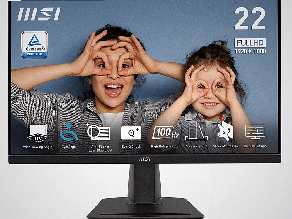 MSI 22 inch (21.5" Viewable) Full HD 100Hz with Adaptive-Sync 1ms Low Blue Light