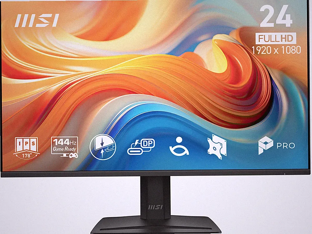 MSI 23.8" 144Hz IPS FHD Monitor 1ms (MPRT) / 4ms (GtG) Adaptive Sync Flat Panel