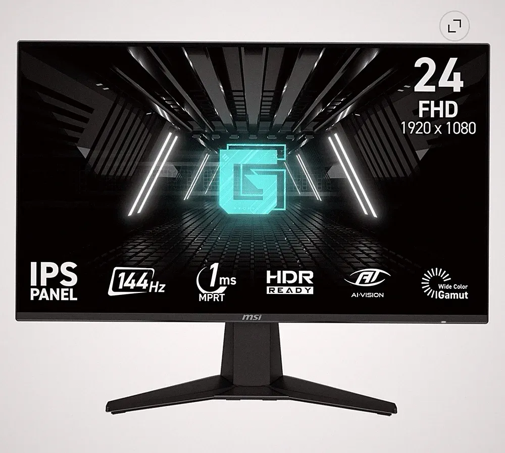 MSI 23.8" FHD (1920X1080) HDMI DP 144Hz 1Ms Freesync IPS Gaming Monitor - G242LW