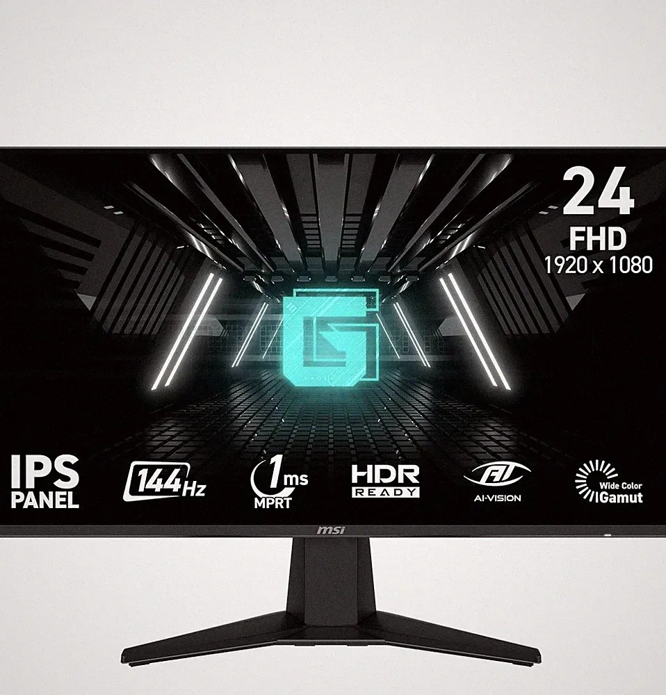 MSI 23.8" FHD (1920x1080) HDMI DP 144Hz 1ms FreeSync IPS Gaming Monitor - G242LW