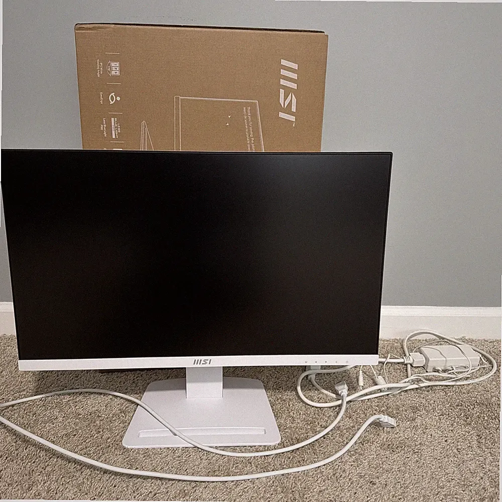 MSI 24" 100 Hz IPS FHD Display White Monitor 1ms (MPRT) / 4ms (GTG) 1920 x 1080